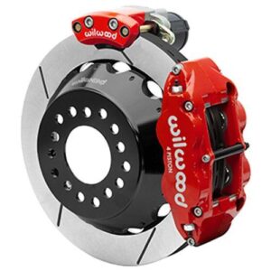 Wilwood WBK140-16131-R - 9" Ford 2.36" Offset Electronic Parking Brake 12.88" Rotors Rear Kit-Red