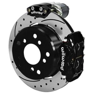Wilwood WBK140-16138-D - 9" Ford 2.36 Offset Electronic Parking Brake 12.19" Drilled Rotors Rear Kit