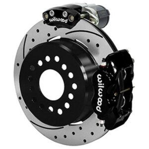 Wilwood WBK140-16142-D - 9" Ford 2.36 Offset Electronic Parking Brake 12.19" Drilled Rotors Rear Kit