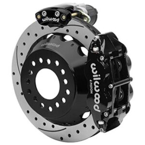 Wilwood WBK140-16143-D - 9" Ford 2.36" Offset Electronic Parking Brake 12.88" Drilled Rotors Rear Ki