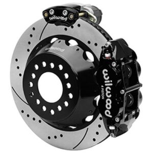 Wilwood WBK140-16144-D - 9" Ford 2.36" Offset Electronic Parking Brake 14.00" Drilled Rotors Rear Ki