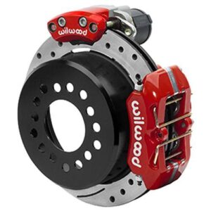 Wilwood WBK140-16149-DR - 9" Ford 2.50 Offset Electronic Parking Brake Low Profile Drilled 11" Rotor