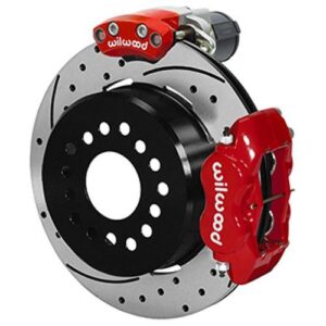 Wilwood WBK140-16150-DR - 9" Ford 2.50 Offset Electronic Parking Brake 12.19" Drilled Rotors Rear Ki