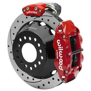Wilwood WBK140-16151-DR - 9" Ford 2.50" Offset Electronic Parking Brake 12.88" Drilled Rotors Rear K