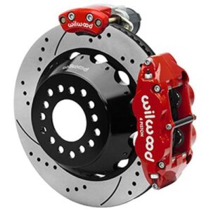 Wilwood WBK140-16152-DR - 9" Ford 2.50" Offset Electronic Parking Brake 14.00" Drilled Rotors Rear K