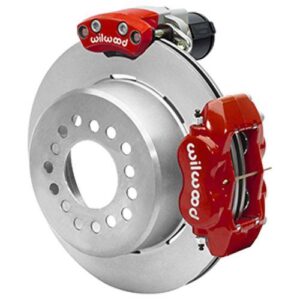 Wilwood WBK140-16154-R - 9" Ford 2.66 Offset Electronic Parking Brake Rear Kit-Red