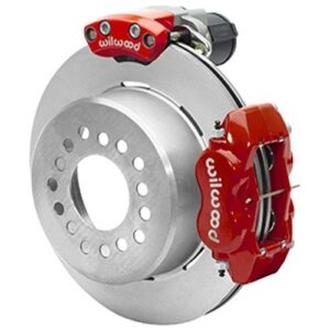 Wilwood WBK140-16164-R - GM 12 Bolt 2.75 Offset Electronic Parking Brake Rear Kit-Red