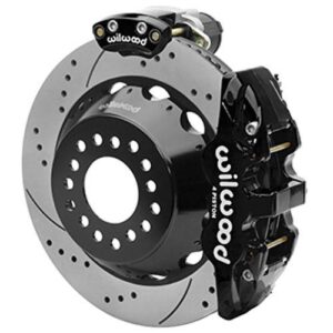 Wilwood WBK140-16173-D - 9" Ford 2.36" Offset Electronic Parking Brake 14.00" Drilled Rotors Rear Ki