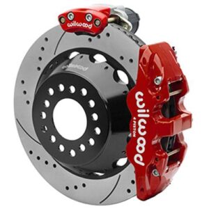 Wilwood WBK140-16175-DR - 9" Ford 2.50" Offset Electronic Parking Brake 14.00" Drilled Rotors Rear K