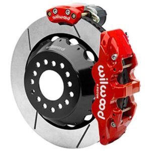 Wilwood WBK140-16176-R - 9" Ford 2.66" Offset Electronic Parking Brake 14.00" Rotors Rear Kit-Red