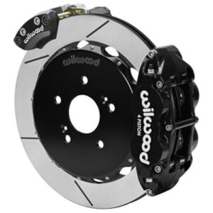 Wilwood WBK140-16347 - Honda S2000 0.00" Offset Electronic Parking Brake 12.88" Rotors Rear Kit-Blk
