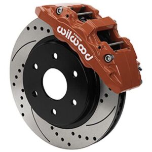 Wilwood WBK140-16806-DR - Ford F150 Truck 2010-2020 13.38" Drilled Rotors Front Kit-Red