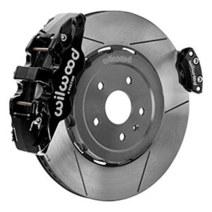 Wilwood WBK140-17009 - Corvette 0.00 Offset Electronic Parking Brake 15.00" Rotors Rear Kit-Blk