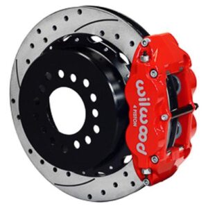 Wilwood WBK140-17658-DR - 79-88 Gm G-Body Rear Drilled Kit-Red