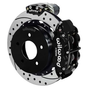 Wilwood WBK140-18044-D - GM Truck 3.25 Offset Electronic Parking Brake 12.88" Drilled Rotors Rear Ki