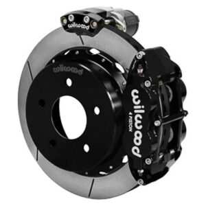 Wilwood WBK140-18045 - GM Truck 3.25 Offset Electronic Parking Brake 14.00" Rotors Rear Kit-Blk