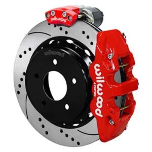 Wilwood WBK140-18046-DR - GM Truck 3.25 Offset Electronic Parking Brake 14.00" Drilled Rotors Rear K
