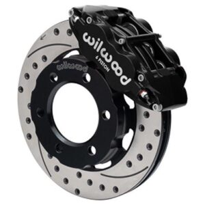 Wilwood WBK140-18154-D - 71-91 Blazer & Jimmy 4x4 12.19" Drilled Rotors Front Kit-Blk