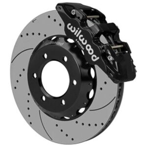 Wilwood WBK140-18157-D - 71-91 Blazer & Jimmy 4x4 15.00" Drilled Rotors Front Kit-Blk