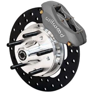 Wilwood WBK140-4503-BD - 84-93 Mustang Front Drilled Kit-Blk