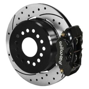 Wilwood WBK140-7140-D - 9" Ford 2.50" Offset Rear Kit Drilled-Bl