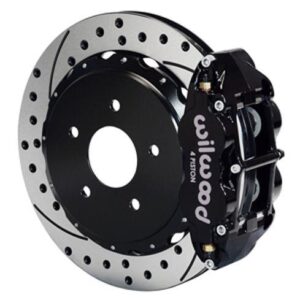 Wilwood WBK140-8032-D - 97-13 Vette Rear Kit Drilled-Blk