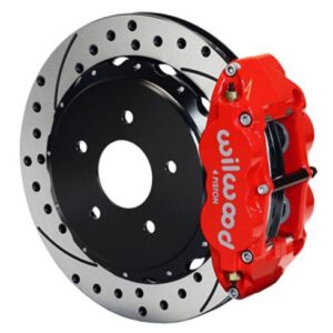 Wilwood WBK140-8032-DR - 97-13 Vette Rear Kit Drilled-Red
