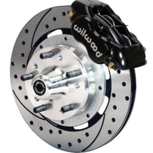 Wilwood WBK140-8583-D - 1937-47 Ford Pickup Front Drilled Kit-Blk