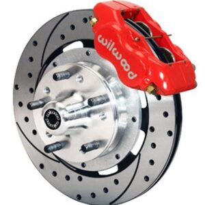 Wilwood WBK140-8583-DR - 1937-47 Ford Pickup Front Drilled Kit-Red