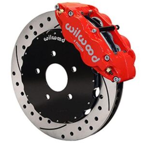 Wilwood WBK140-9107-DR - 94-04 Mustang Front Drilled Kit-Red