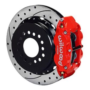 Wilwood WBK140-9219-DR - 9" Ford 2.50" Offset Rear Kit Drilled-Red