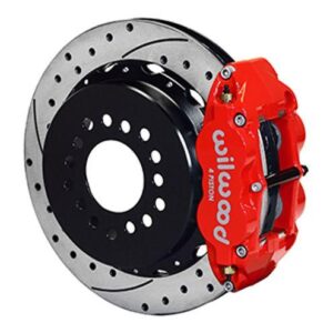 Wilwood WBK140-9220-DR - 9" Ford 2.50" Offset Rear Kit Drilled-Red