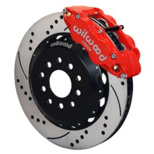 Wilwood WBK140-9298-DR - 88-96 Vette Front Kit Drilled-Red
