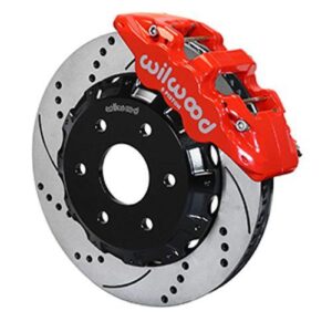 Wilwood WBK140-9789-DR - GM Truck 1999-Up 14.25" Drilled Rotors Front Kit-Red