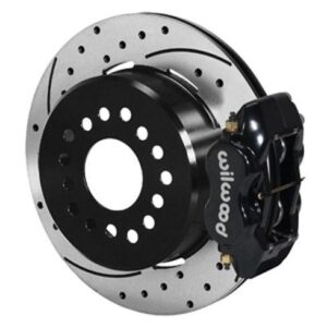 Wilwood WBK140-9791-D - 9" Ford 2.50" Offset Rear Kit Drilled-Blk