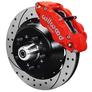 Wilwood WBK140-9801-DR - 74-78 Mustang Front Drilled Kit-Red