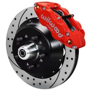 Wilwood WBK140-9803-DR - 67-69 Camaro 64-72 Nova & Chevelle Front Kit Drilled-Red