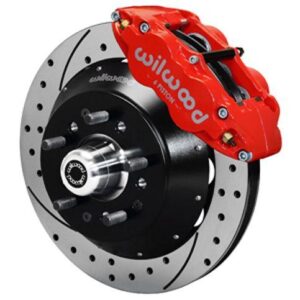 Wilwood WBK140-9804-DR - 67-69 Camaro 64-72 Nova & Chevelle Front Kit Drilled-Red