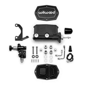 Wilwood WBK261-14962-BK - Alum. 15/16" Compact Master With Pushrod And L/H Prop Valve-Black
