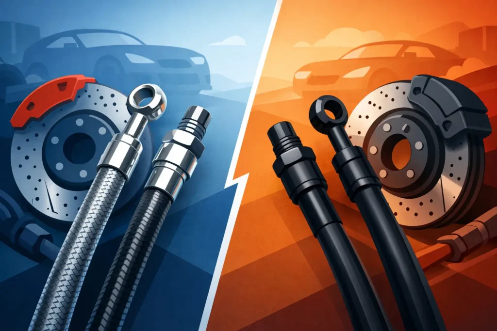 Stainless vs Rubber Brake Lines for Your Build